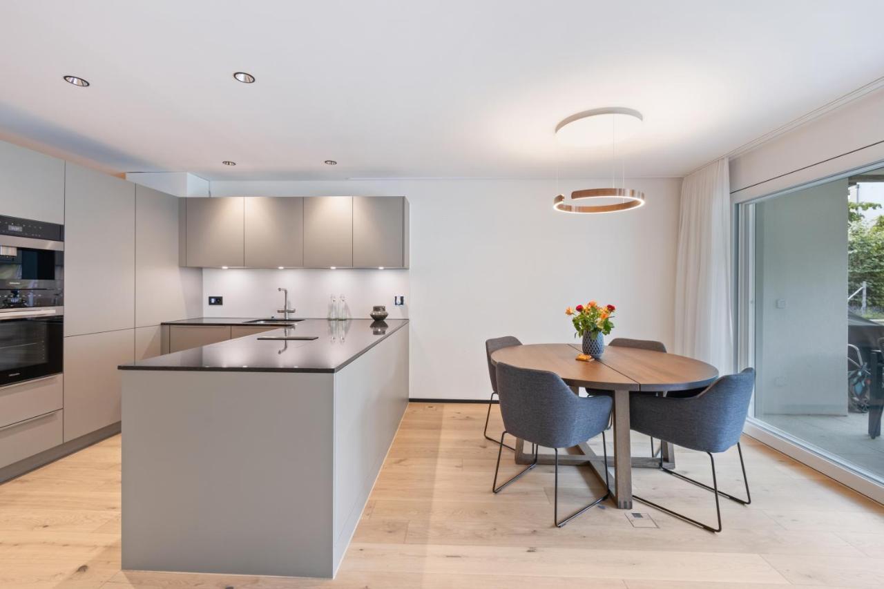The R Apartment Zugerberg - Ev Wallbox - Terrasse 젤로드스윌 외부 사진